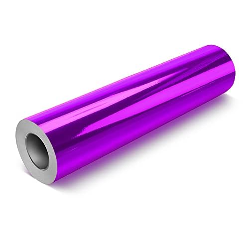 VViViD Chrome Purple Gloss DECO65 Permanent Adhesive Craft Vinyl Roll