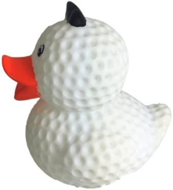 3" Golf Ball Rubber Duck [Floats Upright] - Baby Safe Bathtub Bathing Toy