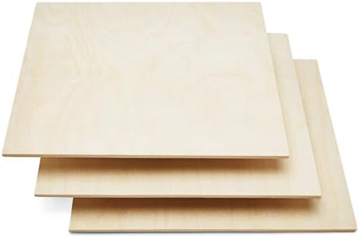 12 Pack Basswood Sheets Plywood Board 24 x 24 x 1/8 Inch- Unfinished Wood Boards