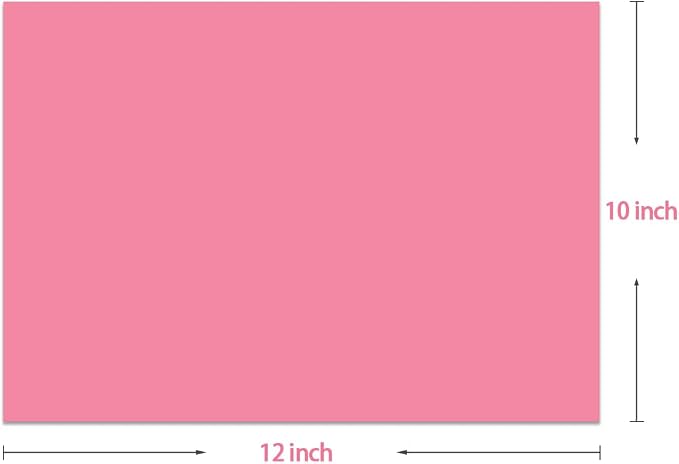 Pink Color Puff Vinyl Heat Transfer 12"x10"-3 Sheets | Iron on Puff Vinyl Heat