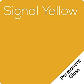 12.125" x 10ft Roll of Oracal 651 Signal Yellow Craft Vinyl