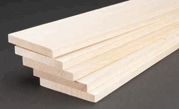 Balsa Wood 1/2 X 4 X 36in