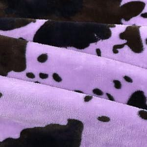 Purple Blanket Throw for Couch - Cute Soft Small Blankets for Kids, Lightweight Nursery Stroller Fleece Bedding - Lavender Gifts for Girls Boys 40"x50"