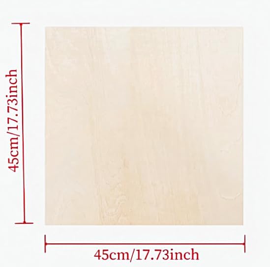 12 Pack Basswood Sheets Plywood Board 18 x 18 x 1/8 Inch