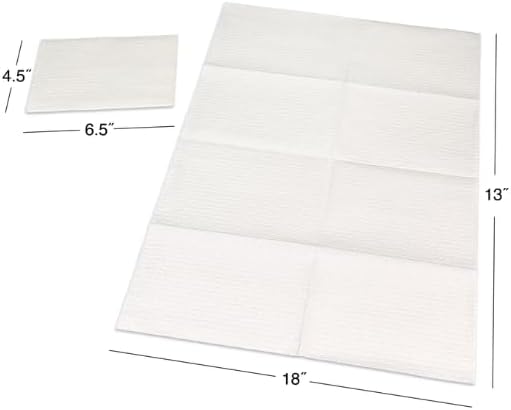 Foundations 2-Ply Disposable Waterproof Baby Changing Station Liner Refills for Commercial Restrooms, Doctor's Offices, Care Centers, 500 Pack, 036-LCR