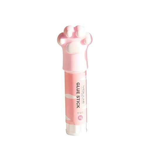 Solid Glues, Kawaii Cartoon Solid Glue Stick, Cat Claw Cute Glue Stick