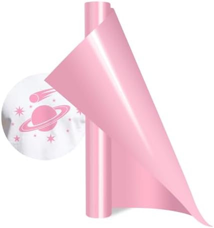 Pink HTV Iron on Vinyl Rolls, Silhouette or Heat Press Machine