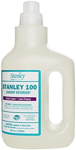 Stanley Home Products 100 Laundry Detergent - Fresh Linen Scent, Skin & Color Safe Fabric Cleaner For Washing Infant/Baby Clothes, Sheets & Delicate Cloth (Pack of 2)
