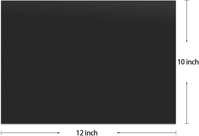 3D Puff Vinyl Heat Transfer Black Color 12"x10"-3 Pcs | Puffy Vinyl Iron-On