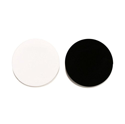 Set of 20 White Acrylic Discs, 1/8" Thick Round Transparent Circle Blanks