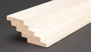 Balsa Wood 3/4 X 2 X 36in