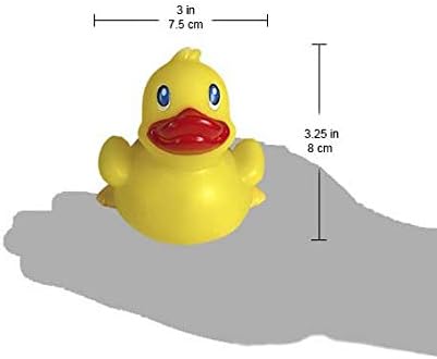 3" Halloween Pumpkin Rubber Duck [Sealed Hole, Floats Upright] - Baby Safe Bathtub Bathing Toy