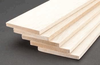 Balsa Wood 3/8 X 4 X 36in
