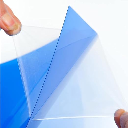 Tong Gu 5PCS Colored A4 PVC Flexible Plastic Sheets Transparent Gel Clear DIY