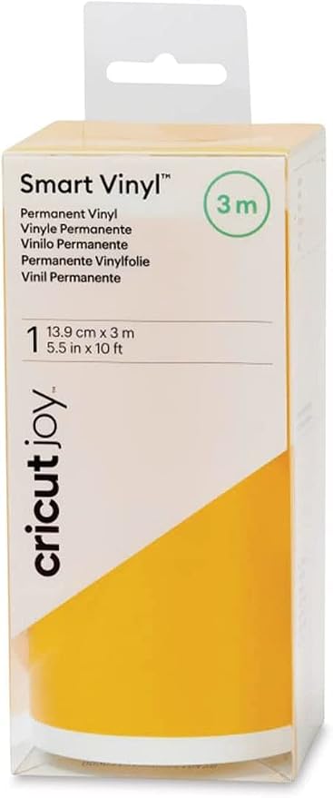 Cricut Joy Smart Permanent Vinyl, Maize Yellow - 10ft Roll
