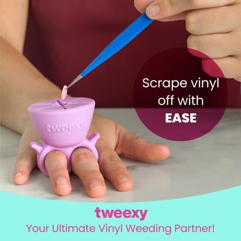 tweexy Craft Vinyl Weeding Scrap Collector Ring | Weeding Tools