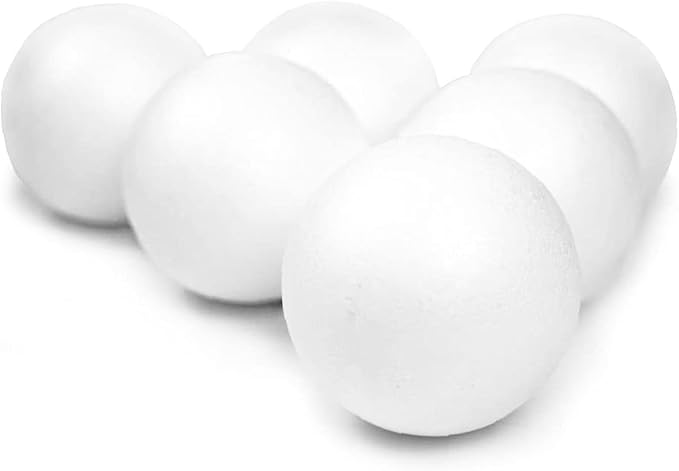 Evershine 4 Pack 8 Inch Craft Foam Ball
