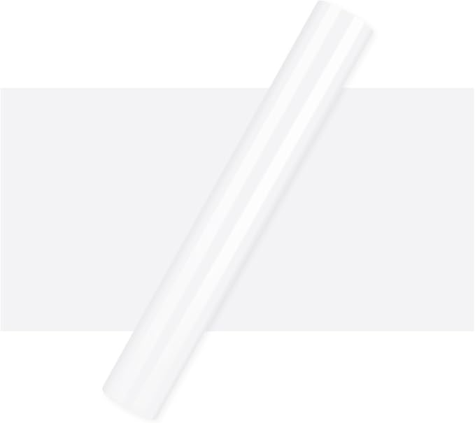 IModeur Glossy White Permanent Vinyl, Adhesive Vinyl for