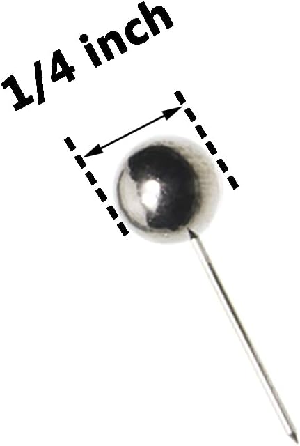 Tupalizy 100PCS 1/4 Inch Small Round Head Map Tacks Pins