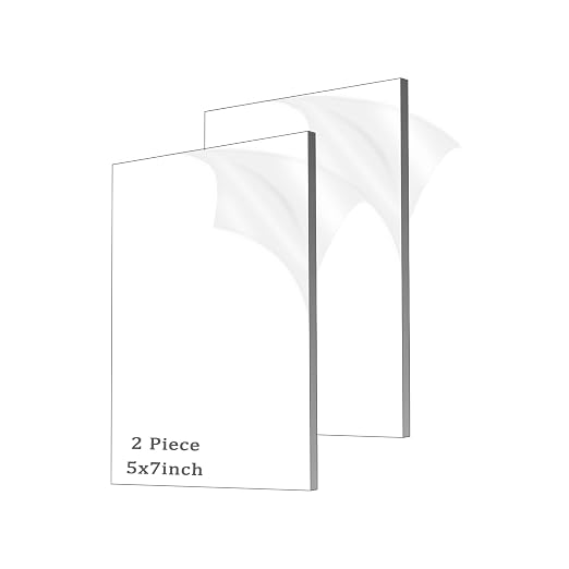 Clear Acrylic Sheet Plexiglass, 1/4" Thick Cast Acrylic Glass Sheet, Plexiglass