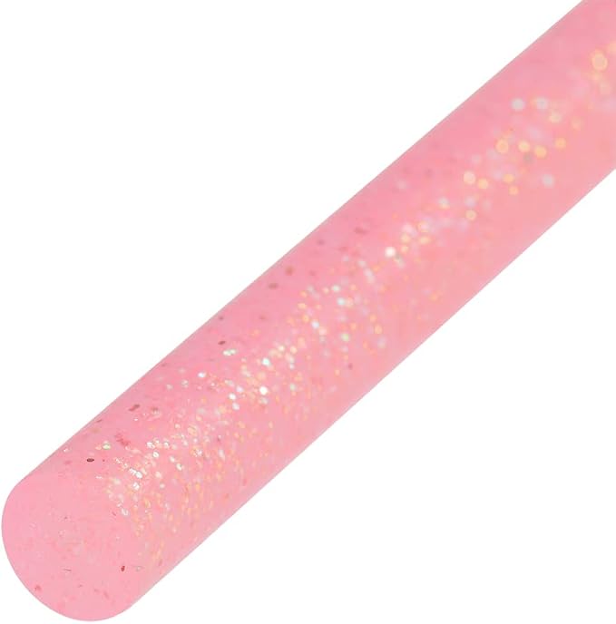 uxcell Mini Hot Glue Sticks for Glue Gun 0.27-inch x 4-inch Pink Glitter 10pcs