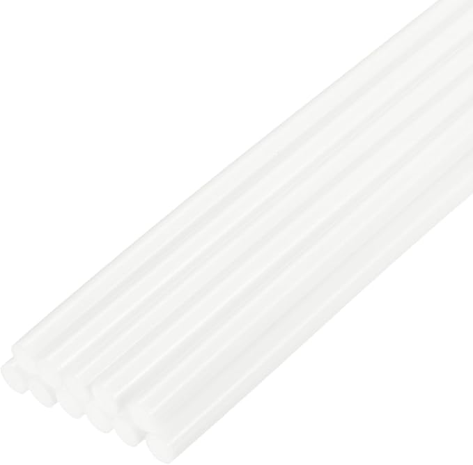uxcell Mini Hot Glue Sticks for Glue Gun 7mm x 100mm Cream White 12pcs