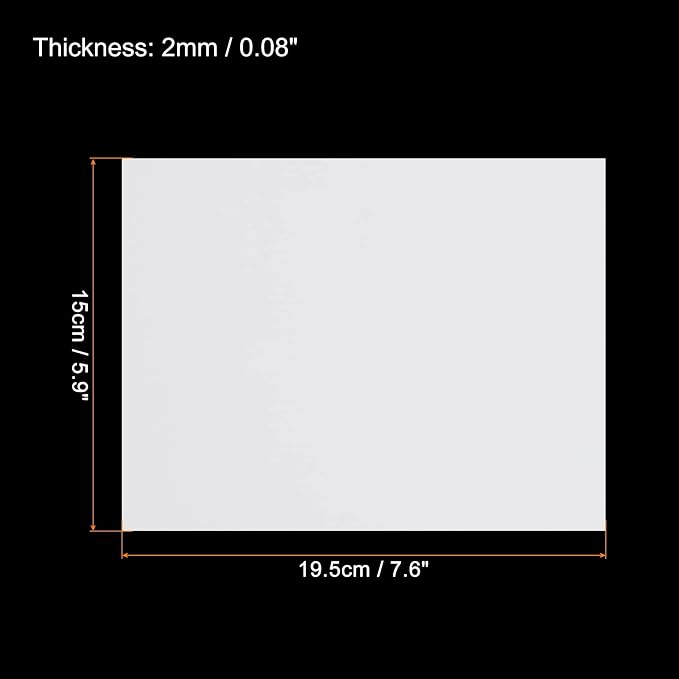 MECCANIXITY EVA Foam Sheets White 7.6 Inch x 5.9 Inch 2mm Thickness