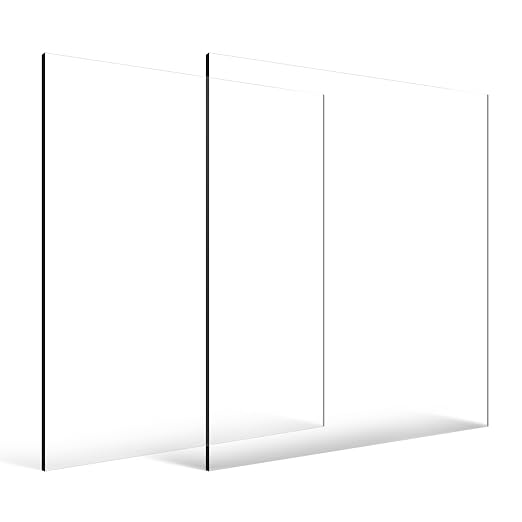 VEVOR Plexiglass Acrylic Sheet, 24 x 36 Inch 1/4 Inch Thick Clear Plastic Cast