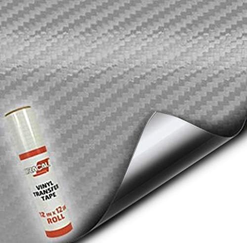 VViViD Craft 3D Carbon Fibre Textured Vinyl Sheet 1ft x 5ft