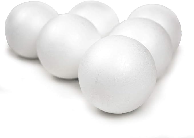Evershine 4 Pack 6 Inch Craft Foam Ball