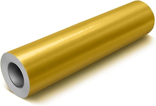 VViViD DECO65 Metallic Gold Gloss Permanent Adhesive Craft Vinyl
