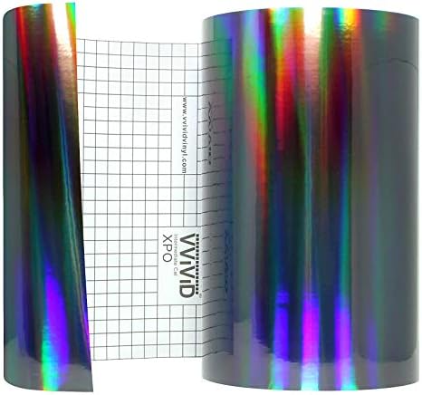 VViViD Deco65 Holographic Black Chrome Permanent Adhesive