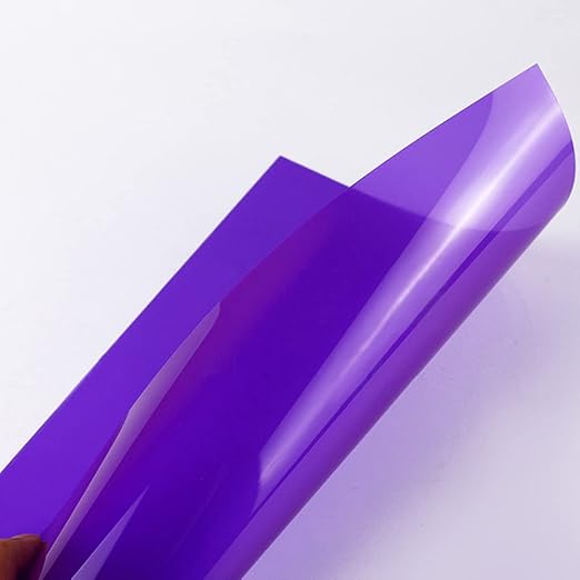 Tong Gu 5PCS Colored A4 PVC Flexible Plastic Sheets Transparent Gel Clear DIY