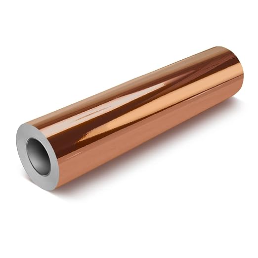 VViViD Chrome Rose Gold Gloss DECO65 Permanent Adhesive Craft Vinyl Roll