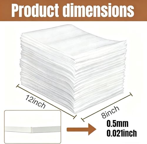 100 Pack 8'' x12'' 0.5MM Cushion Foam Pouches