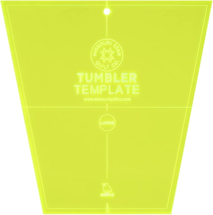 Acrylic Quilting Template, Tumbler
