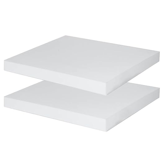 Polyurethane Foam 2 PCS 16 x 12 x 1 inch, High Density Cushion Foam