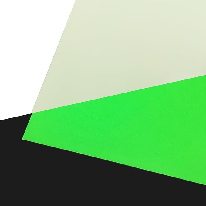 Fluorescent Glow in Dark HTV, Luminous Heat Transfer Lettering Film Glow in The