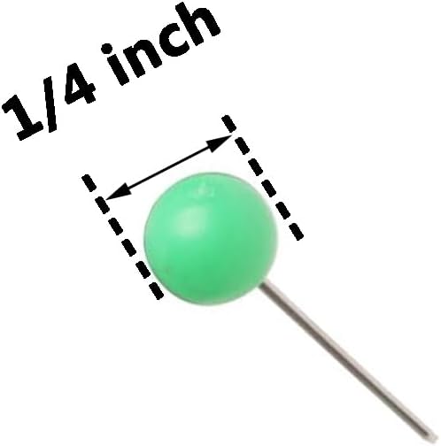 Tupalizy 100PCS 1/4 Inch Small Round Head Map Tacks Pins