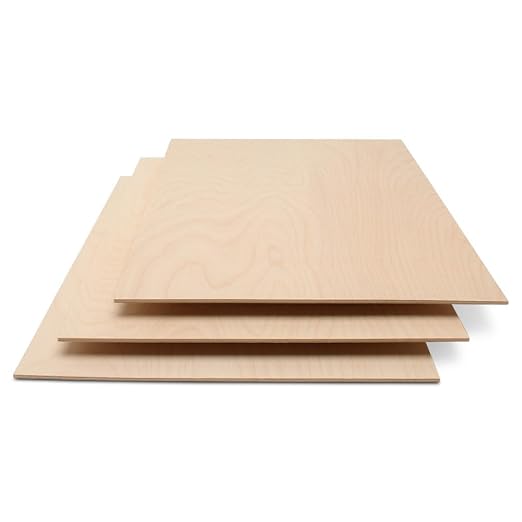 3 mm Baltic Birch Plywood 1/8 x 12 x 16 Inch, Box of 20 B/BB Grade Craft Wood