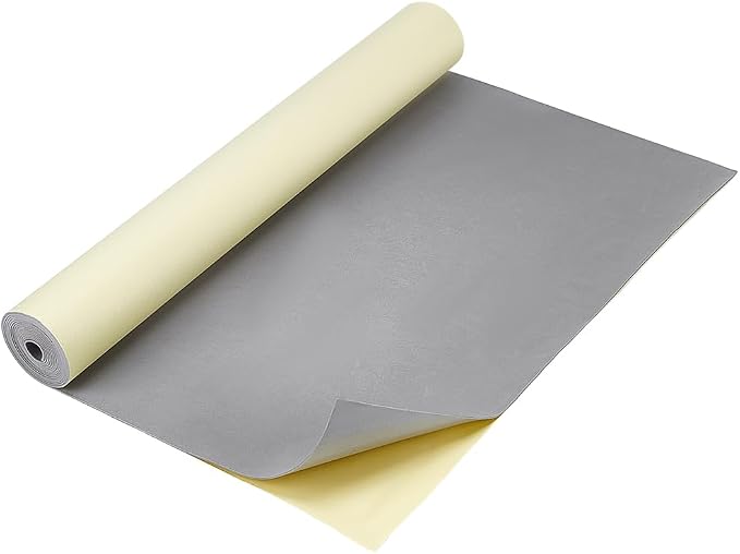 BENECREAT 78.7x15.7 Inch Light Grey Self-Adhesive EVA Foam Roll, 1mm Thick