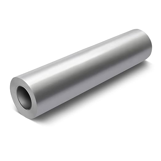 VViViD Silver Metallic Gloss DECO65 Permanent Adhesive Craft Vinyl