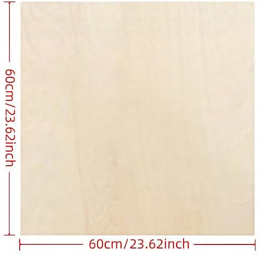 12 Pack Basswood Sheets Plywood Board 24 x 24 x 1/8 Inch- Unfinished Wood Boards