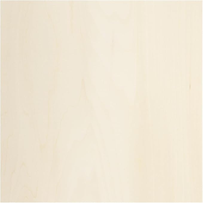 MECCANIXITY Basswood Sheet 5.9 x 5.9 x 0.2 Inch Unfinished Wood Boards Plywood