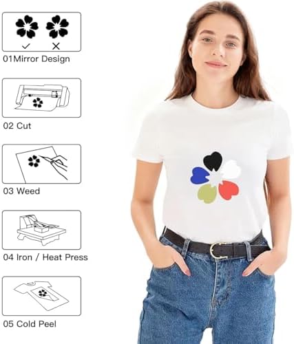 HTVRONT HTV Roll Heat Transfer Vinyl