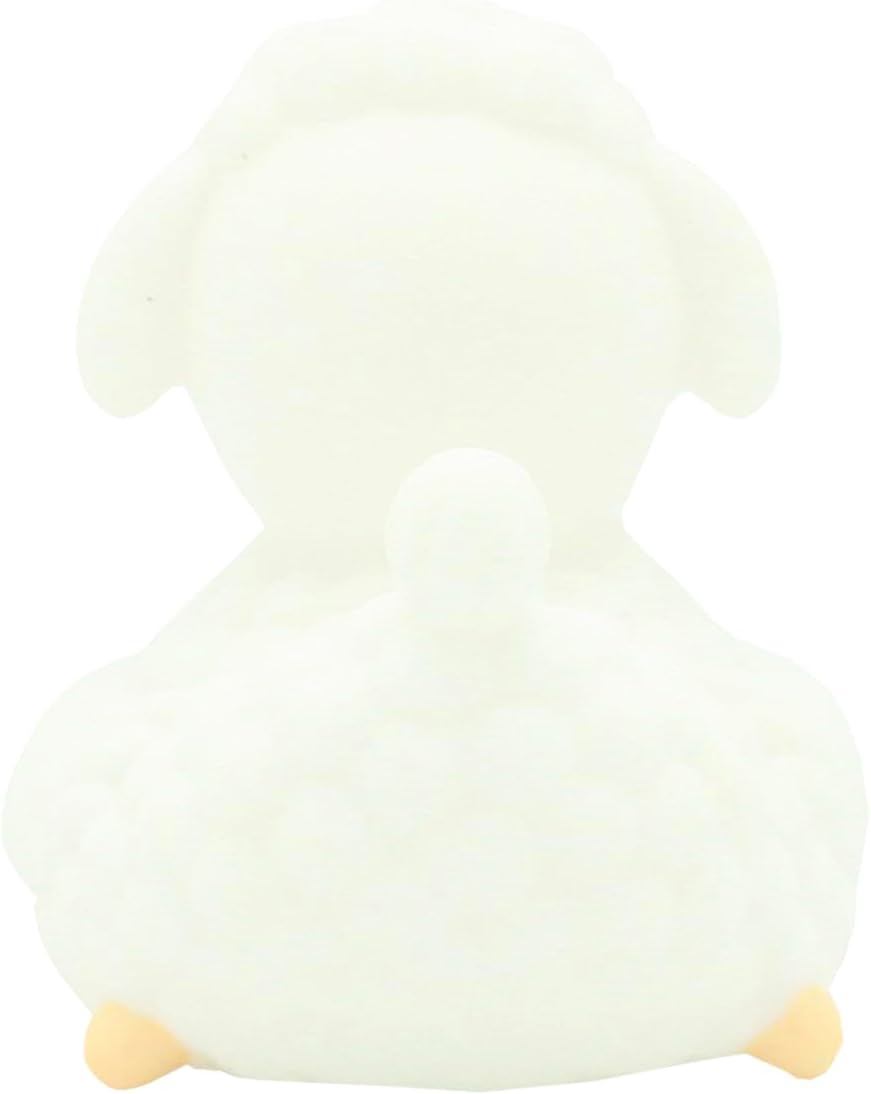 Sheep Rubber Duck Bath Toy, White, 3 inches