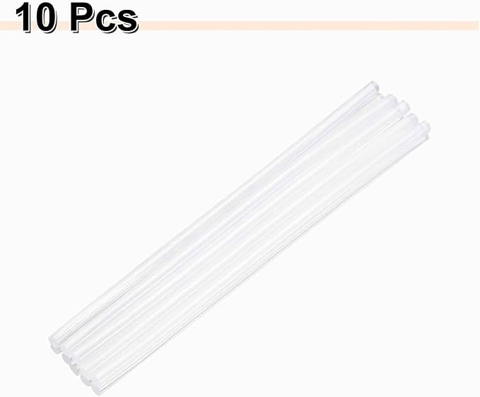 HARFINGTON 10pcs Hot Glue Sticks 0.28" Dia x 11.02" Long EVA Mini Hot Melt