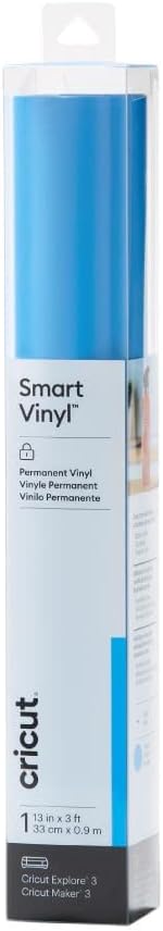 Cricut Smart Permanent Vinyl, Ocean - 3ft Roll Adhesive Craft Vinyl - Matless