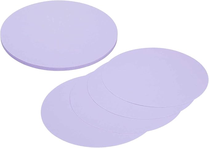 MECCANIXITY 24 Pcs Circle Card Stock, 9.8 Inch Round Cutouts Paper Thick