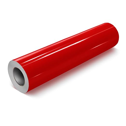 VViViD DECO65 Dark Red Gloss Permanent Adhesive Craft Vinyl